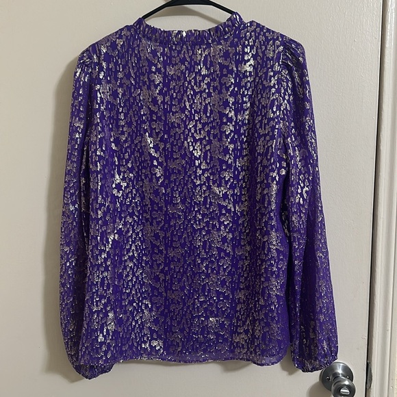 NWT Lilly Pulitzer Giana Silk Long Sleeve Top - Picture 5 of 5